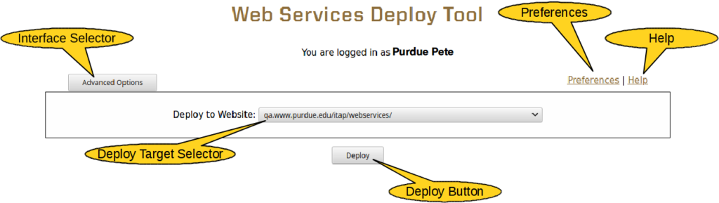 Deploy Tool Manual – Web Services