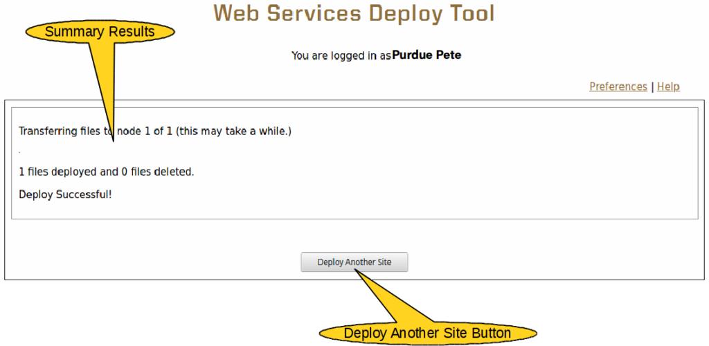 Deploy Tool Manual – Web Services