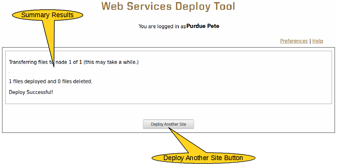 Deploy Tool Manual – Web Services
