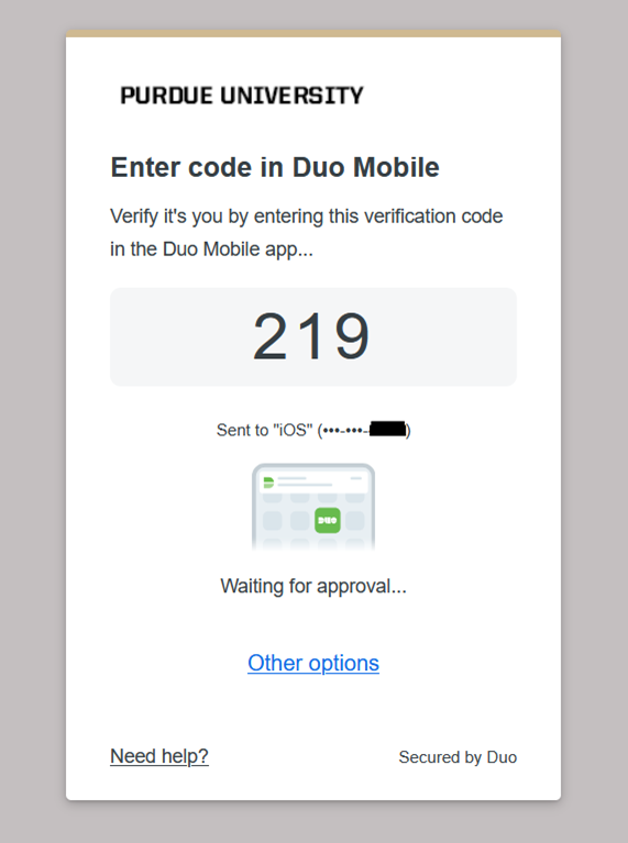 Duo Verified Code Screenshot